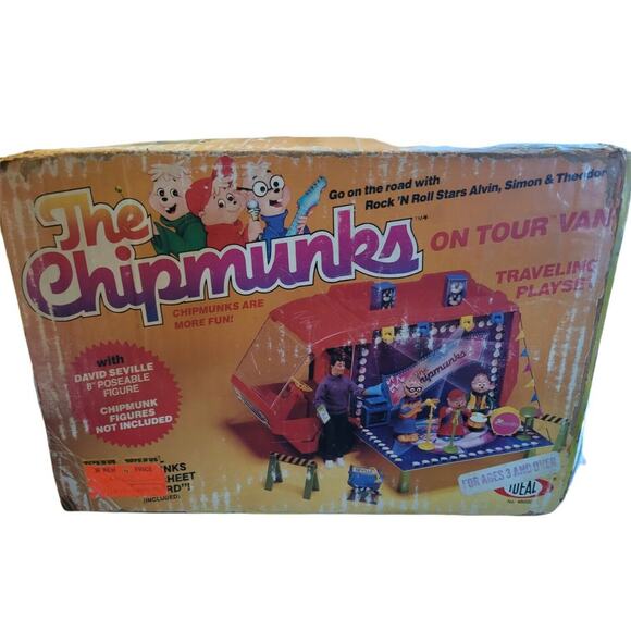 Vintage 1983 Ideal CBS Toys Alvin and the Chipmunks On Tour Van Playset - Picture 6 of 11